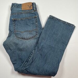 American Eagle Relaxed Straight Jeans Mens 29x30 Medium Wash Denim‎ Pants